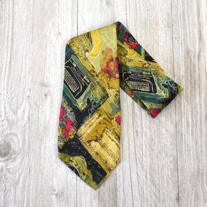 FENDI Cravatte Abstract Italian Silk Designer Tie